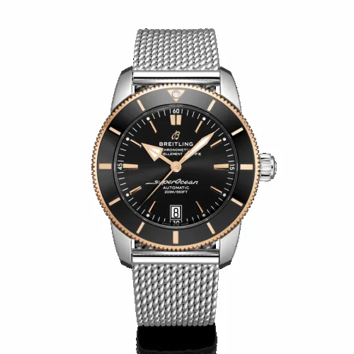 Breitling Superocean Heritage II B20 Automatic 42 Stainless Steel / Red Gold / Black / Bracelet UB2010121B1A1 (aka: UB201012/BG53/154A)